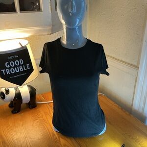 Alya Classic Black Short Sleeve Top